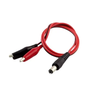 5.5×2.1mm DC Jack Male Plug To Alligator Clips