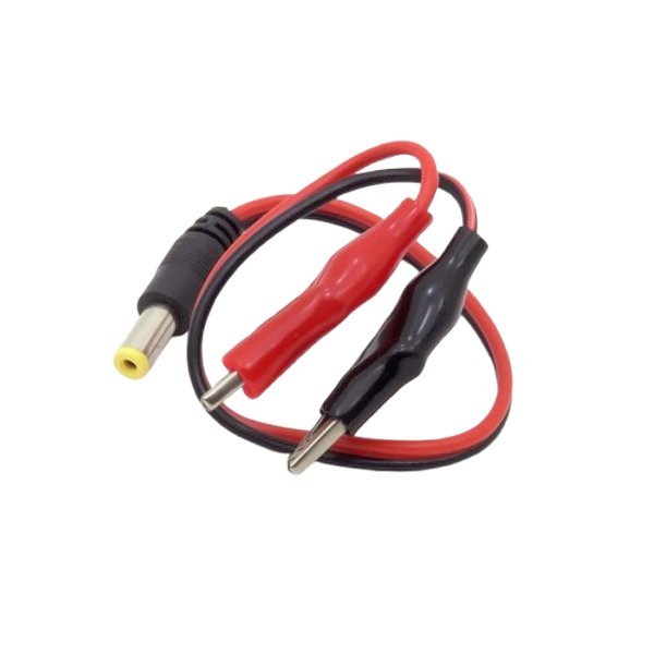 5.5×2.1mm DC Jack Male Plug To Alligator Clips - Image 2
