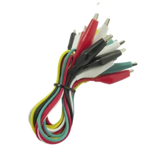 Alligator Clip to Alligator Clip Connector Cord- 18" Length-(1 Pcs)