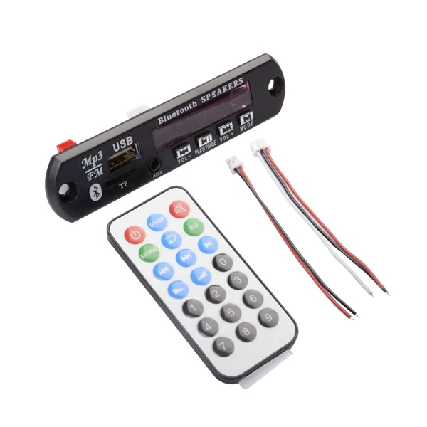 Bluetooth FM USB AUX Card MP3 Stereo Audio Player with Remote
