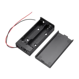 Battery Holder For 2xAA Battery With Cover
