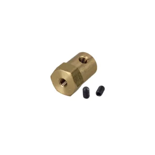 Short Hex Coupling for Robot Smart Car Wheel - 4X18mm