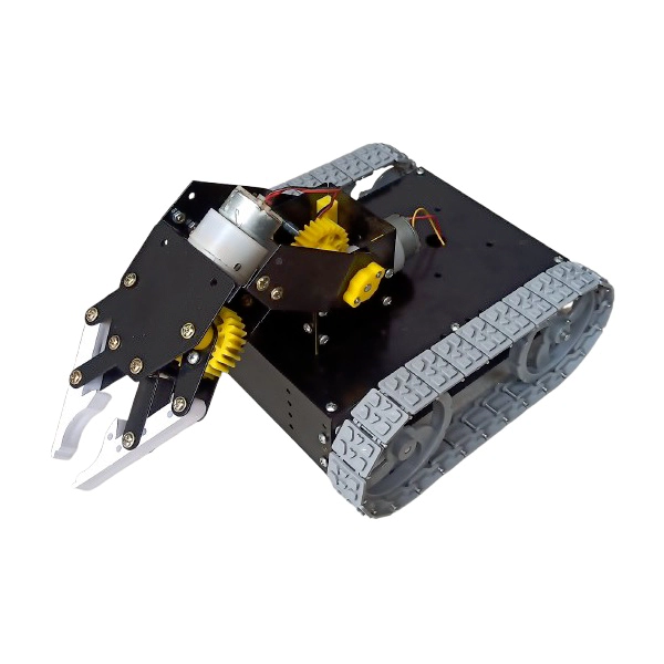 Tracked Metal Tank Robot With Robotic Gripper Arm Chassis Kit