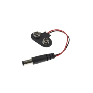 9V Battery Snap Connector with Male DC Jack Connector