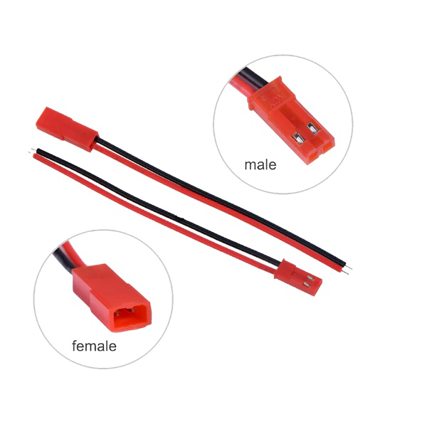 14cm 2Pin JST Male Female Plug Connector Plug