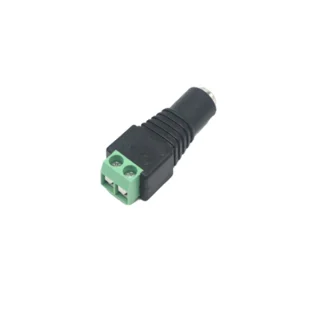 DC Power Jack Female Connector with 2 pin Screw Terminal - 2.1 x 5.5mm