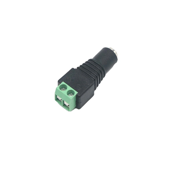 DC Power Jack Female Connector with 2 pin Screw Terminal - 2.1 x 5.5mm