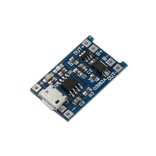 TP4056 (Micro USB) 1A Li-Ion Battery Charging Board with Current Protection