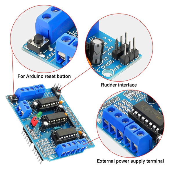 L293D Multi Motor Driver Shield For Arduino-SLAEX039 - Image 5