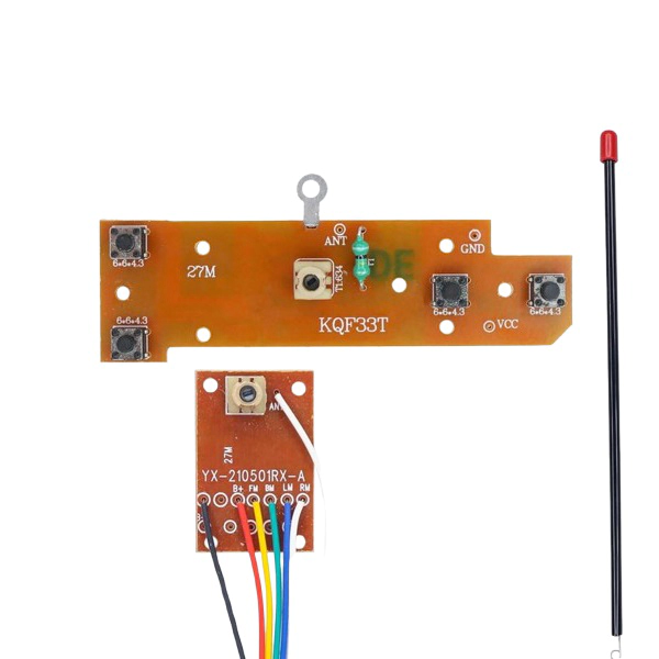 4CH RC Remote Control 27MHz Transmitter & Receiver Board with Antenna