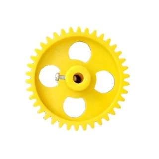 Plastic Yellow Thik Spur Gear-38Teeth for 6mm Shaft