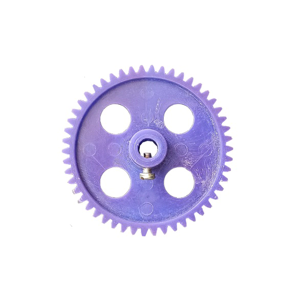 Plastic Blue Thin Spur Gear-50Teeth for 6mm Shaft