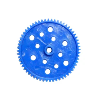 Plastic Blue Thin Spur Gear-60Teeth for 6mm Shaft