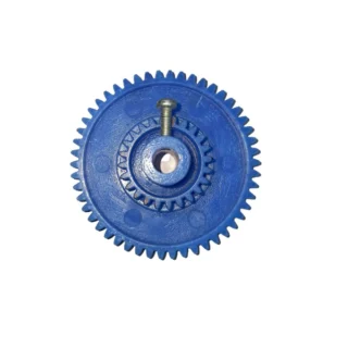 Plastic Blue Thin Spur Gear-50Teeth With Compound-24Teeth for 6mm Shaft