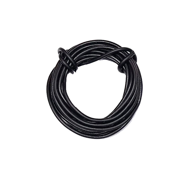 Hookup Wire-Black Single Strand-22AWG(Gauge)-1Mtr