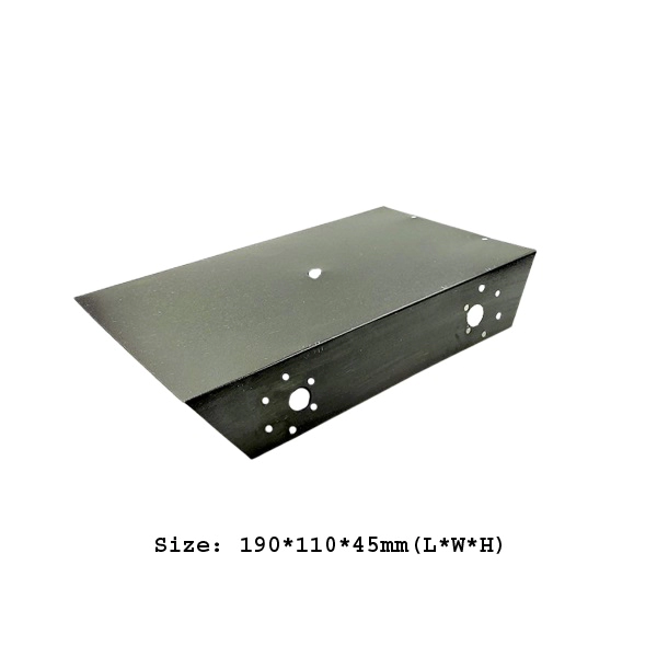 4 Wheel Small Metal Chassis For Diy Robot Car- Black