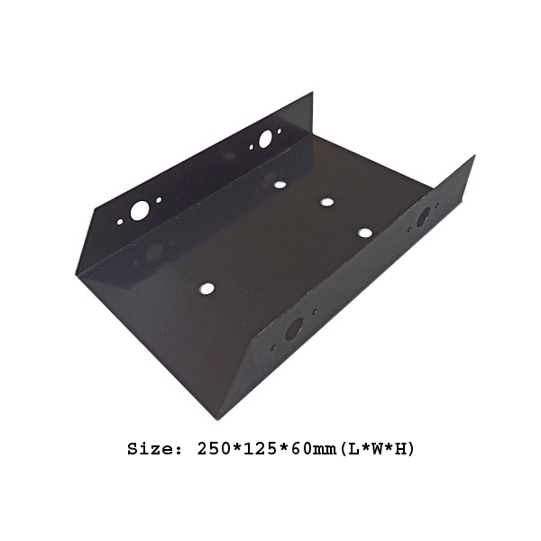 4-Wheel Big Metal Chassis For Diy Robot Car- Black - Image 2