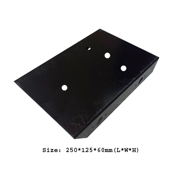 4-Wheel Big Metal Chassis For Diy Robot Car- Black