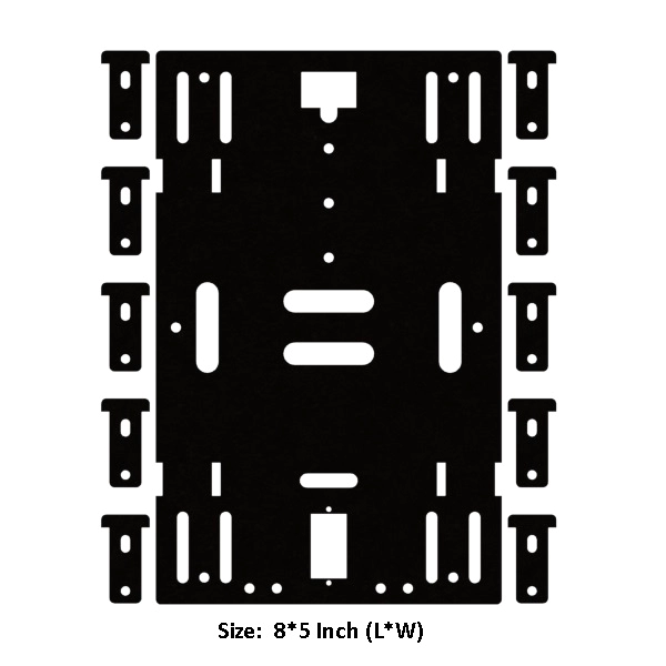 Four Wheel Small Acrylic Chassis