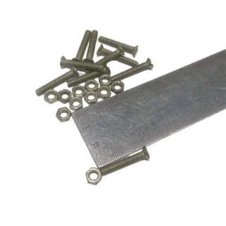 M3 x L19.05mm Nut Bolt (1Pcs)