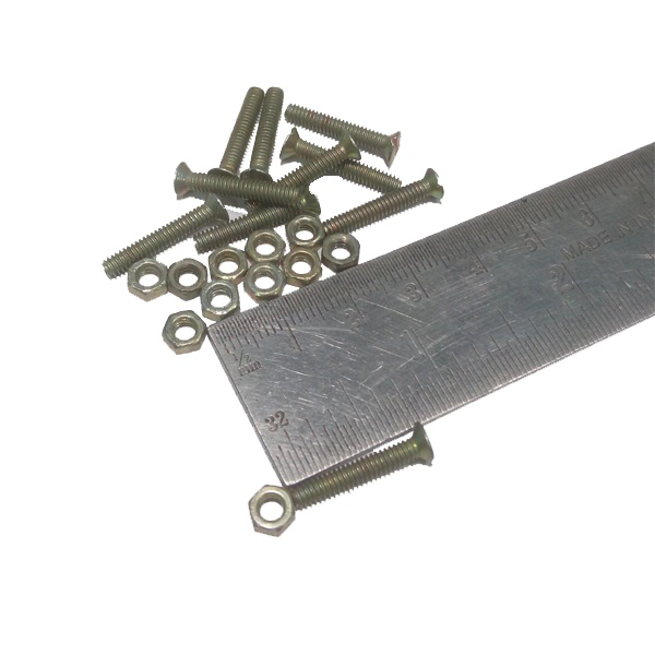M3 x L19.05mm Nut Bolt (1Pcs)