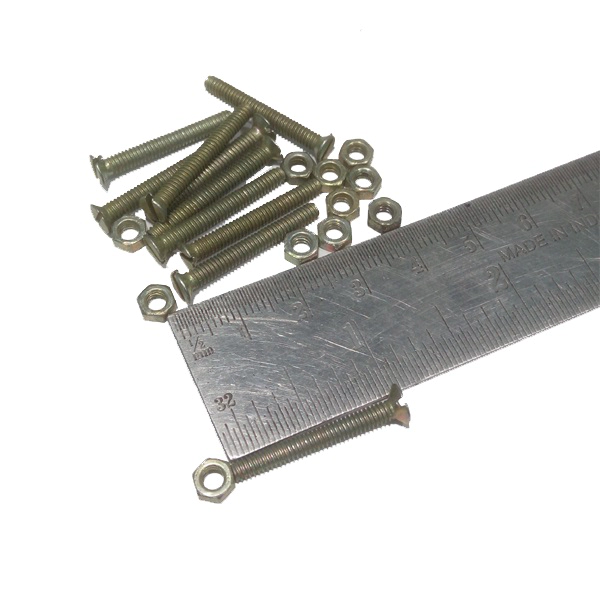 M3 x L25.4mm Nut Bolt (1Pcs)