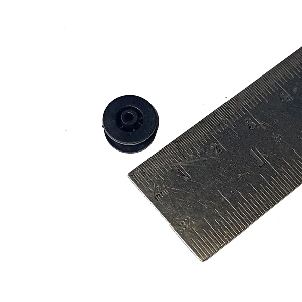 10mm Black Toy Motor Pulley