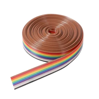 Rainbow Flat Ribbon Cable (12 Core)-1Mtr