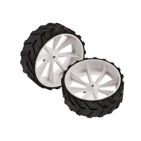 Robot Wheel- 110mm Dia. x 40mm Width for 6mm Shaft (1Pcs)