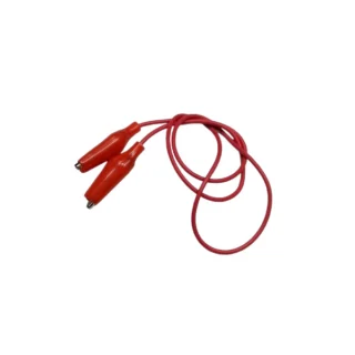 Alligator Clip to Alligator Clip Red Connector Cord- 18" Length-(1 Pcs)
