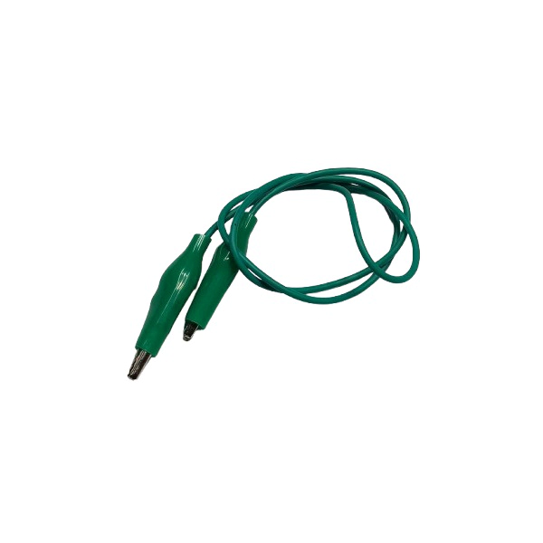 Alligator Clip to Alligator Clip Green Connector Cord- 18" Length-(1 Pcs)