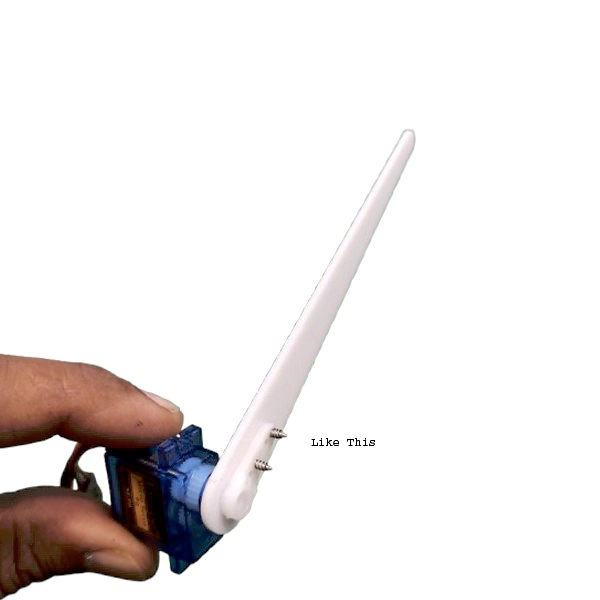 Acrylic Toll Barrier for SG90-MG90 Servo Motor - Image 2
