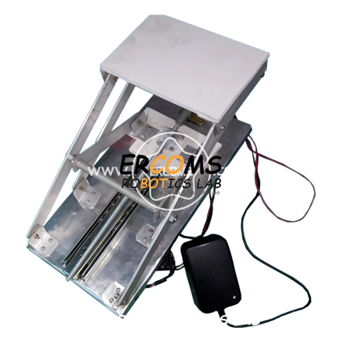 Motorized Screw Jack With Four Bar link Mechanism