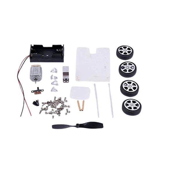 Mini Wind Power Propeller Car DIY Educational Kit - Image 4