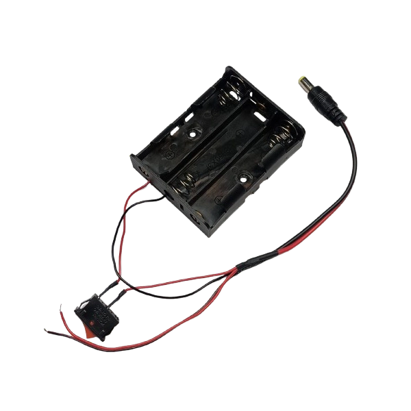 3x18650 Cell Battery Holder Inbuid Switch With DC Power Jack