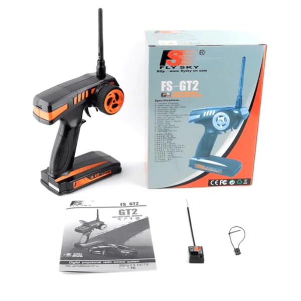 Flysky FS-GT2 Transmitter with FS-GR3E Receiver for Rc Car/Boat - Image 5