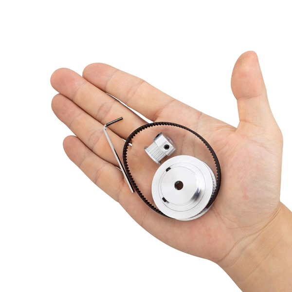 Aluminum GT2 Timing Pulley Set with Belt- W6-20TB5-60TB5-200mm - Image 2
