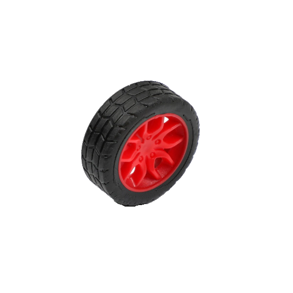 30x11mm DIY Plastic Wheels for 2mm Shaft RC Toys Motor-Red - Image 2