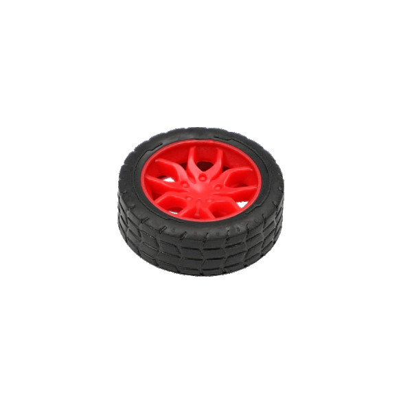 30x11mm DIY Plastic Wheels for 2mm Shaft RC Toys Motor-Red