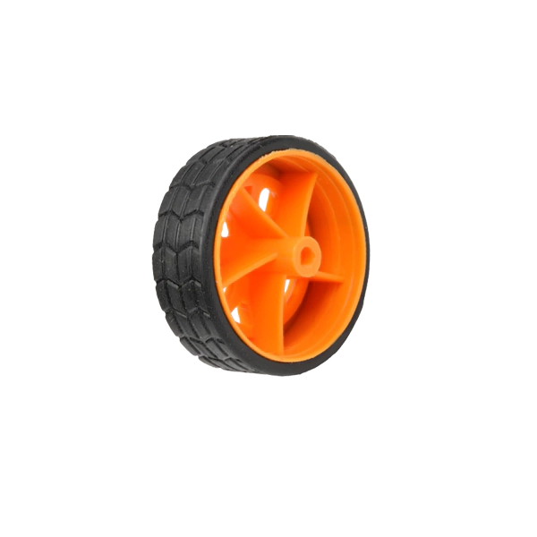 30x11mm DIY Plastic Wheels for 2mm Shaft RC Toys Motor-Yellow - Image 3