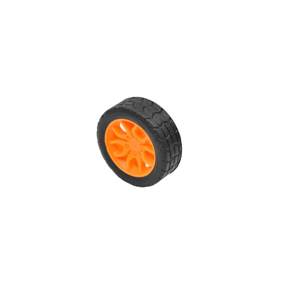 30x11mm DIY Plastic Wheels for 2mm Shaft RC Toys Motor-Yellow - Image 2