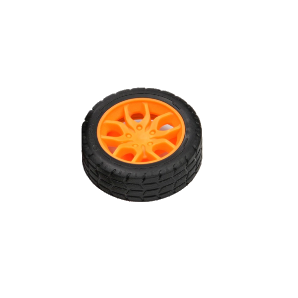 30x11mm DIY Plastic Wheels for 2mm Shaft RC Toys Motor-Yellow