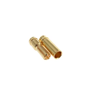 3.5mm Gold Bullet Male Female Banana Connector Plug