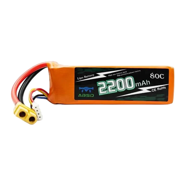 2200mAh-3S-80C -1.1V LiPo ABSD Battery - Image 2