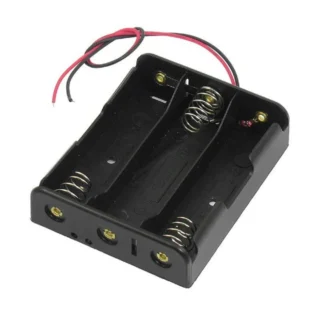 Battery Holder-3xAA Cell 4.5V Case With Wires