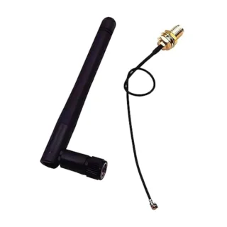 2.4G 3dB Wi-Fi Omnidirectional Antenna with IPEX U.FL to SMA Male-to-Female Connector
