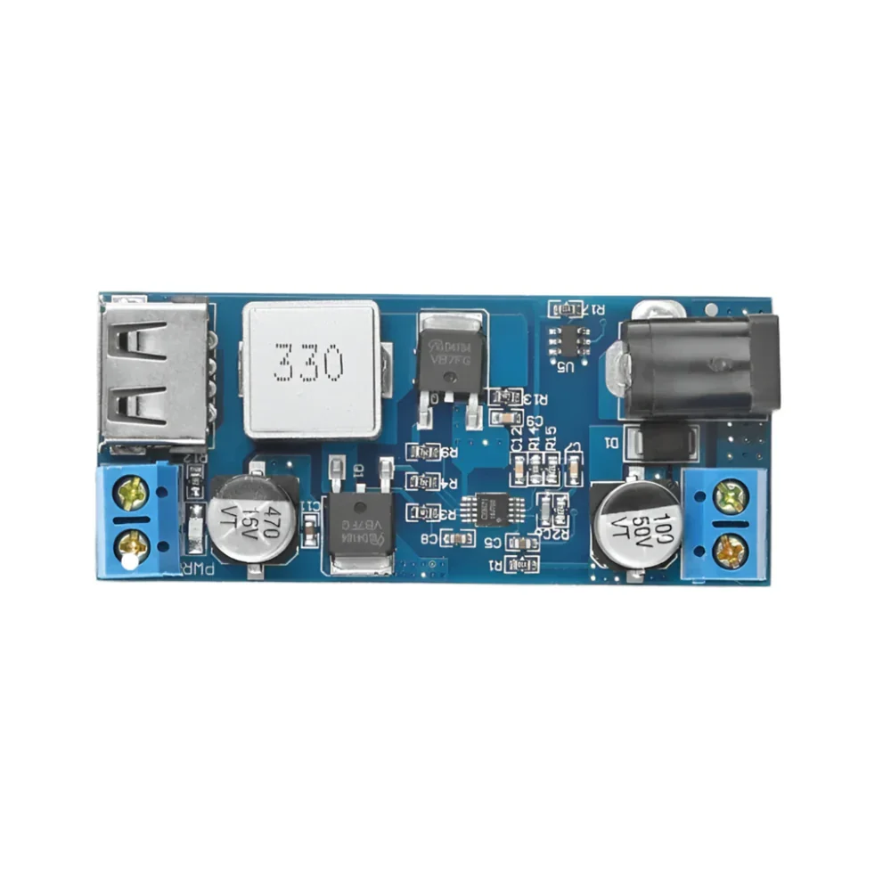 24V/12V to 5V 5A Power Module – DC-DC XY-3606 Step-Down Converter with USB Fast Charging - Image 2