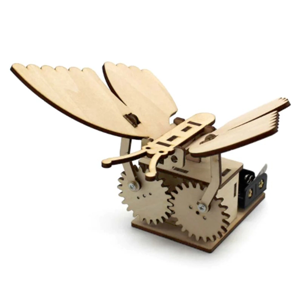 Mechanical Transmission Butterfly Puzzle – 3D Wooden Kit
